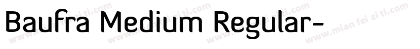 Baufra Medium Regular字体转换